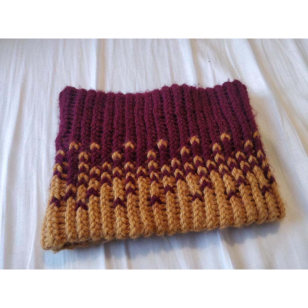 Tour de cou bicolore